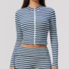 Striped sports jacket