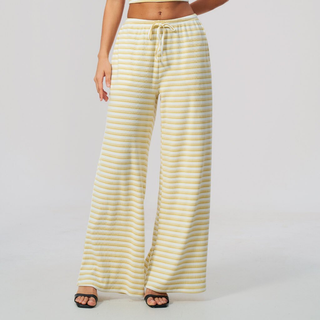 Striped yoga pants