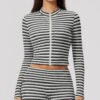 Striped sports jacket