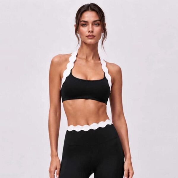 Halter-neck lace top