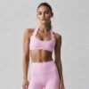 Halter-neck lace top