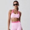 Halter-neck lace top