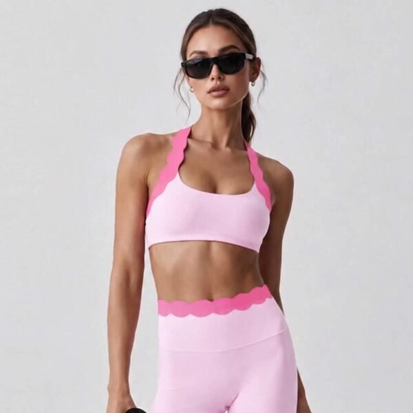 Halter-neck lace top