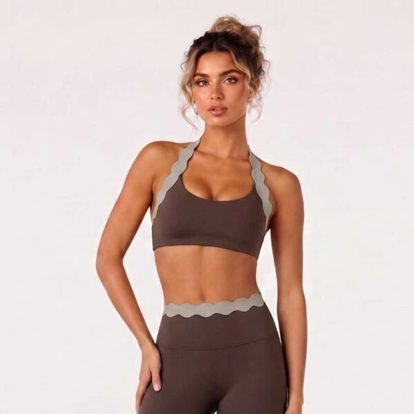 Halter-neck lace top