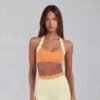 Halter-neck lace top