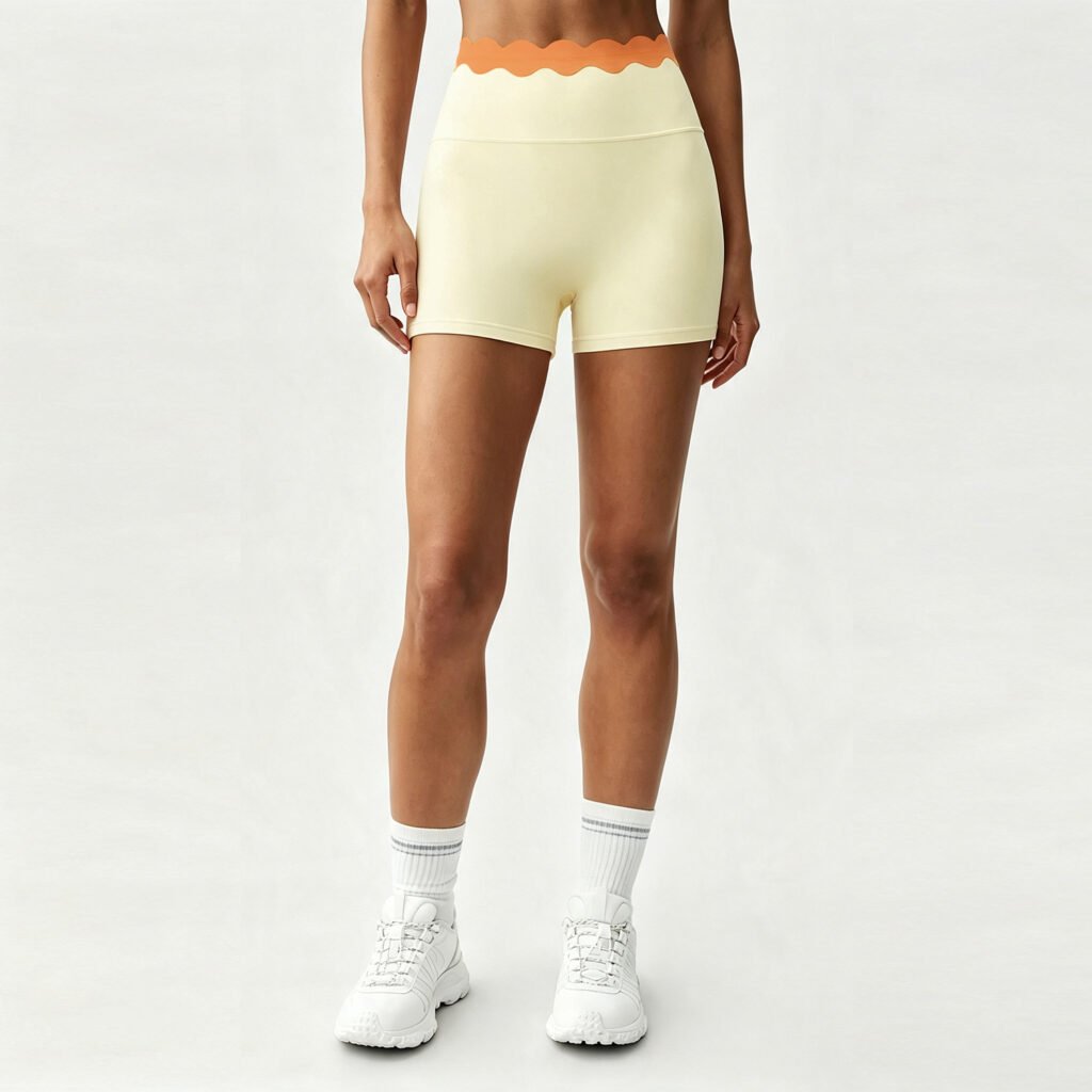 Double-layer lace shorts