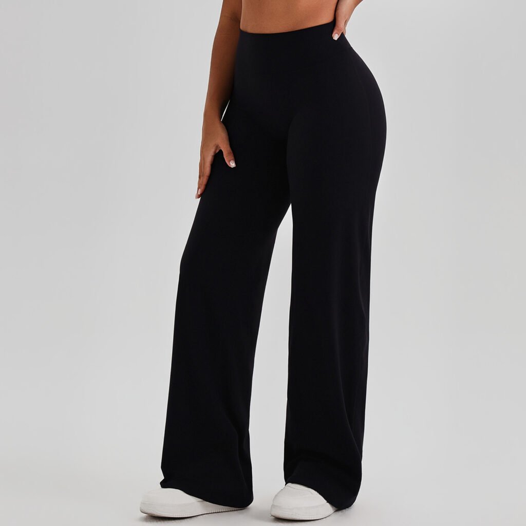 Naked-Feel Wide-Leg Fitness Pants
