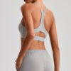 Form-fitting yoga tank top