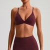 Spaghetti-strap sports bra