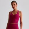 Brushed quick-dry sports bra