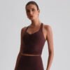 Brushed quick-dry sports bra