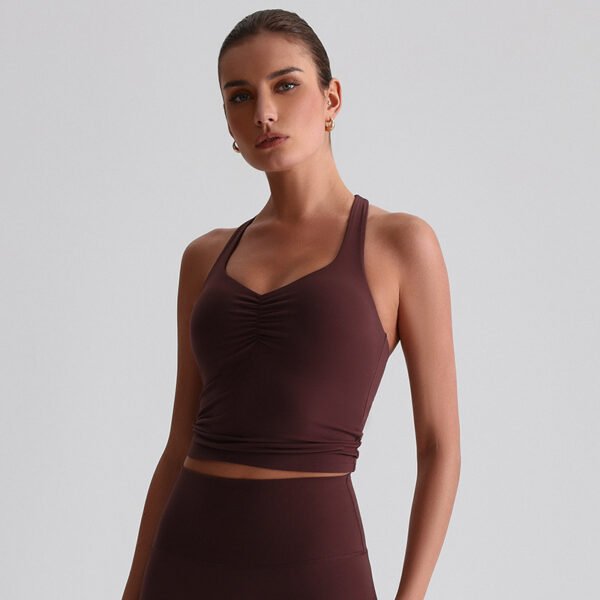 Brushed quick-dry sports bra