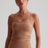 Naked-feel brushed yoga tank top