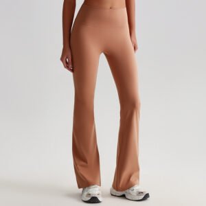 Bare-feel Wide-leg Flared Pants