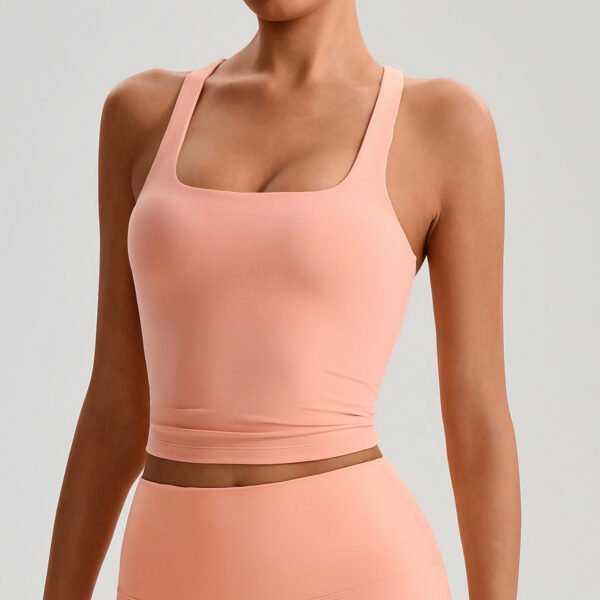 Brushed yoga tank top