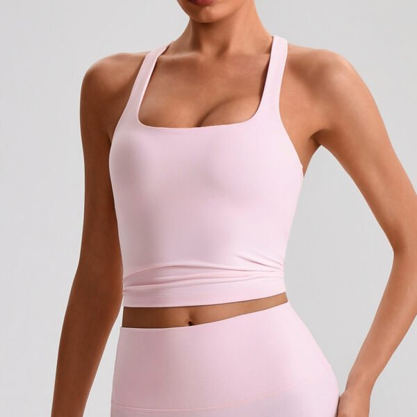 Brushed yoga tank top