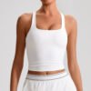 Brushed yoga tank top
