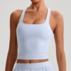 Brushed yoga tank top