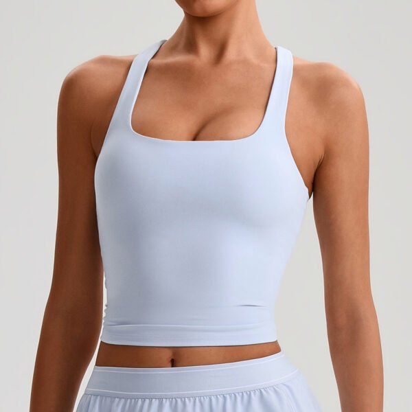 Brushed yoga tank top