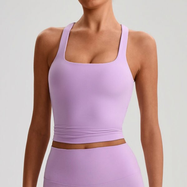 Brushed yoga tank top