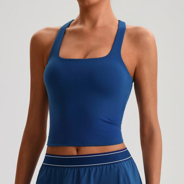 Brushed yoga tank top