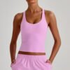 Naked-feel tight-fitting yoga tank top
