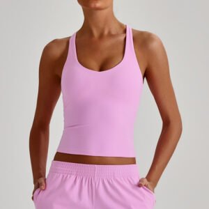 Naked-feel tight-fitting yoga tank top
