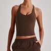 Naked-feel tight-fitting yoga tank top