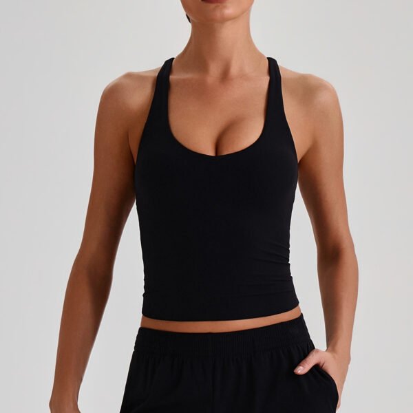 Naked-feel tight-fitting yoga tank top