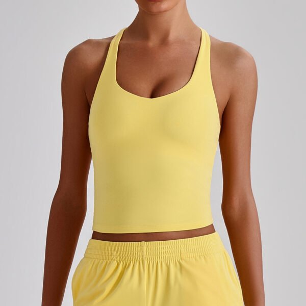 Naked-feel tight-fitting yoga tank top