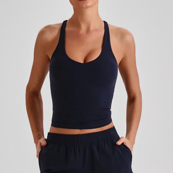 Naked-feel tight-fitting yoga tank top