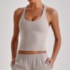 Naked-feel tight-fitting yoga tank top