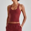 Naked-feel tight-fitting yoga tank top