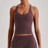 Naked-feel tight-fitting yoga tank top