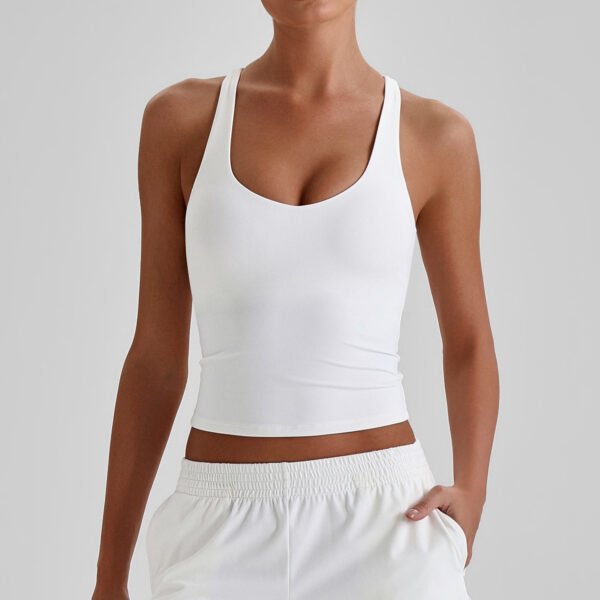 Naked-feel tight-fitting yoga tank top