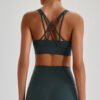 Criss-cross strap sports bra