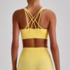 Criss-cross strap sports bra