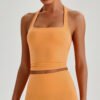Nude-feel halter bra
