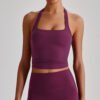 Nude-feel halter bra
