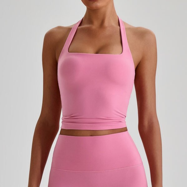 Nude-feel halter bra