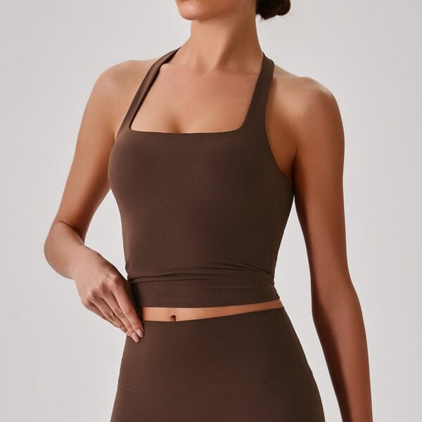 Nude-feel halter bra