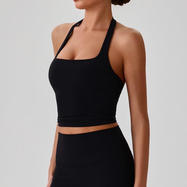 Nude-feel halter bra