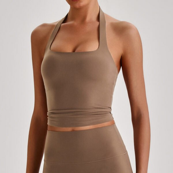 Nude-feel halter bra