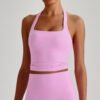 Nude-feel halter bra