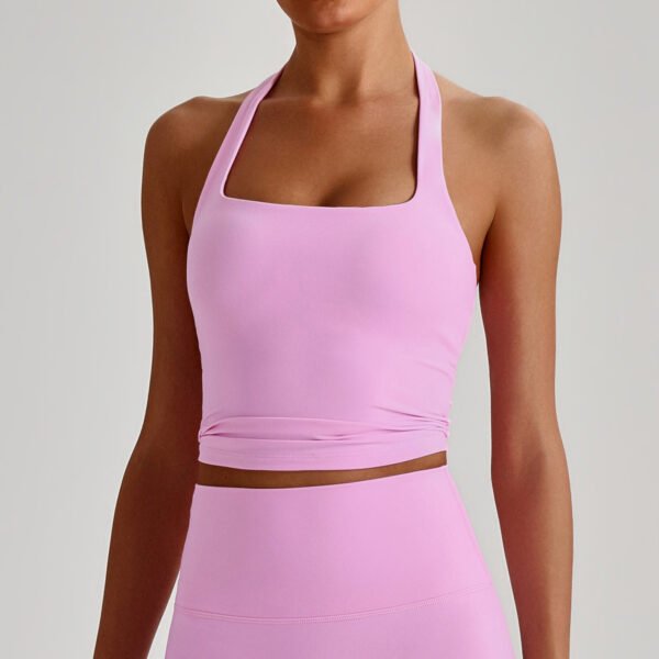 Nude-feel halter bra