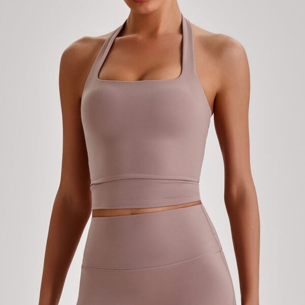 Nude-feel halter bra