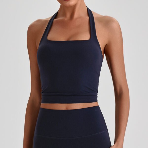 Nude-feel halter bra