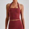 Nude-feel halter bra