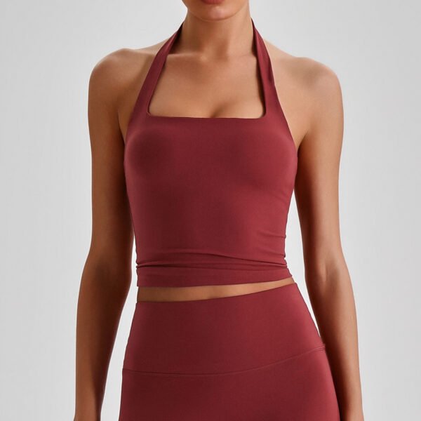Nude-feel halter bra