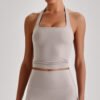 Nude-feel halter bra